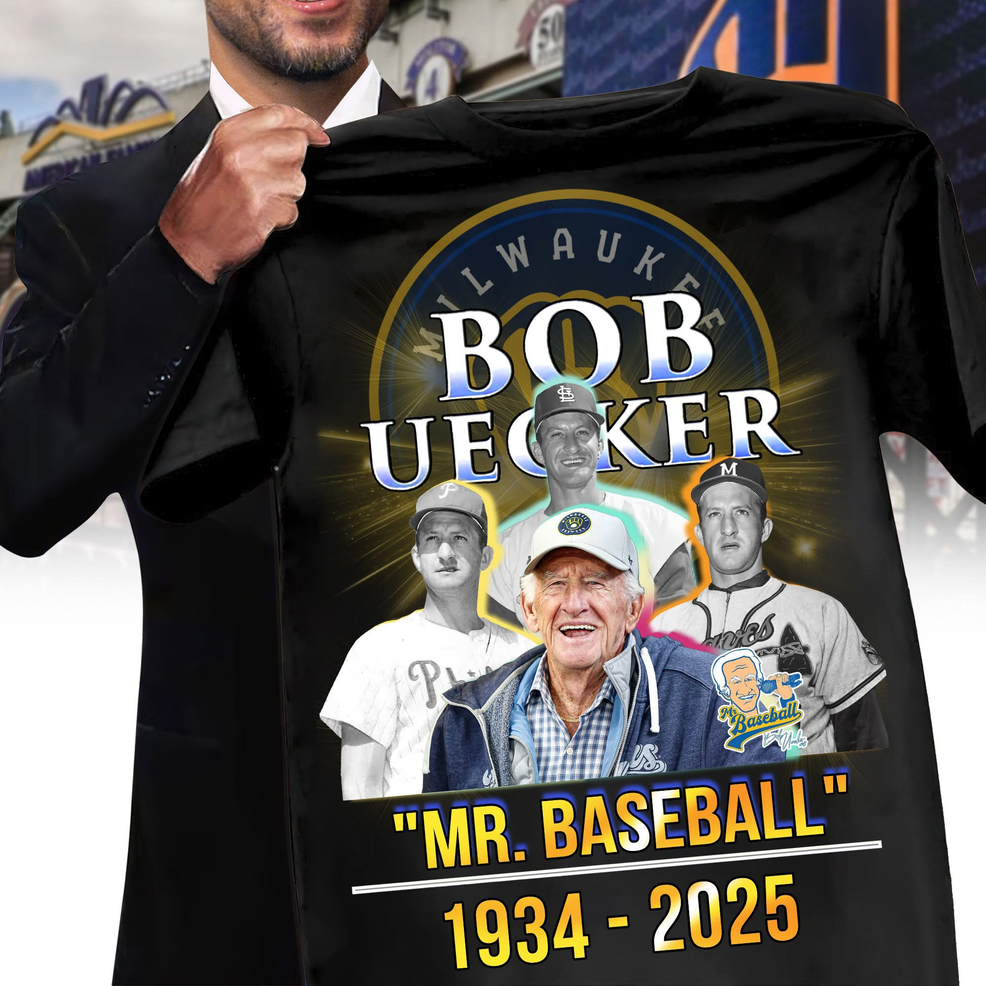 RIP Mr. Baseball Bob Uecker Shirt The Legend Brewers Icon Baseball Hall Of Famer Bob Uecker