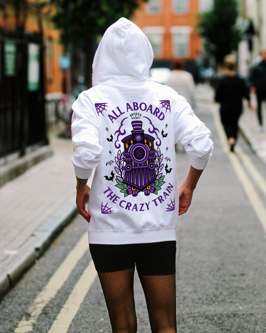 RIP Ozzy Osbourne All Aboard The Crazy Train Hoodie Rock Icon Tribute Prince Of Darkness