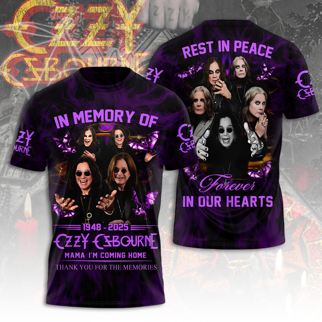 RIP Ozzy Osbourne Shirt Mama I'm Coming Home T-Shirt Memories Gifts For Fans RIP Ozzy Osbourne Shirt Mama I'm Coming Home T-Shirt Memories Gifts For Fans