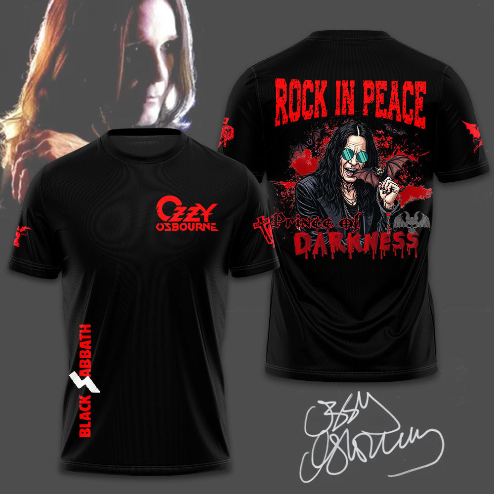 RIP Ozzy Osbourne Shirt Rock In Peace Prince Of Darkness Shirt Memorial Gifts For Fans
