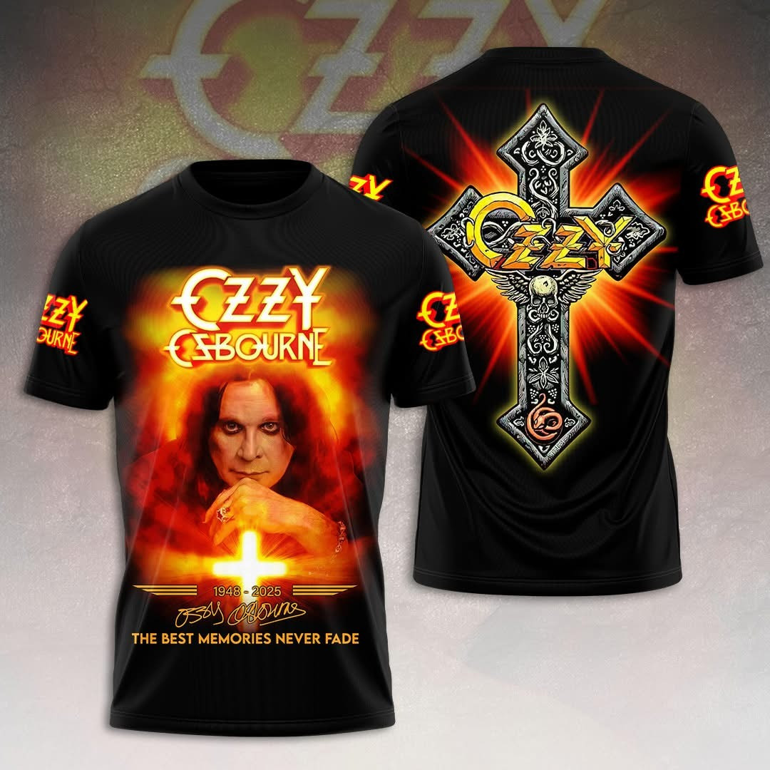 RIP Ozzy Osbourne T-Shirt The Best Memories Never Fade Tribute Memorial Gifts For Fans