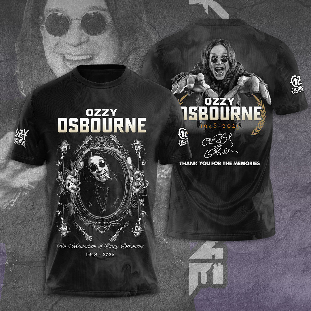 RIP Ozzy Osbourne Thank You For The Memories Shirt Ozzy Osbourne Forever Shirt Gifts For Father
