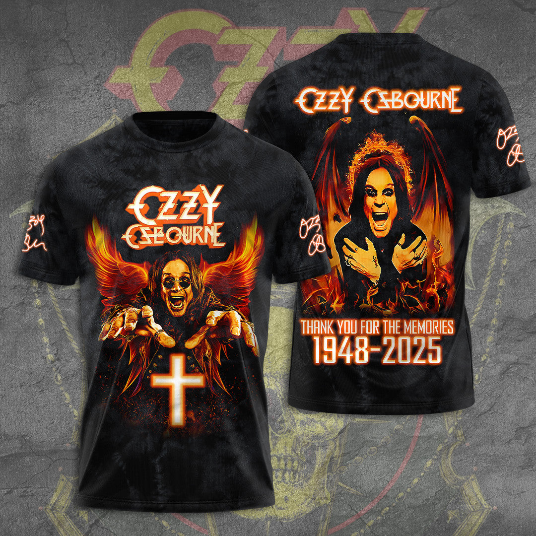 RIP Ozzy Osbourne Thank You For The Memories Shirt Ozzy Osbourne Shirt Gifts For Fans