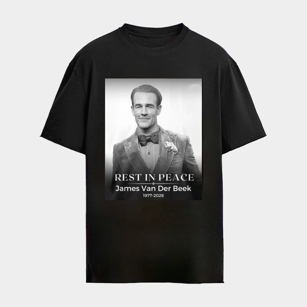 RIP Rest In Peace James Van Der Beek 1977 2026 Shirt Thank You For The Memories T-Shirt
