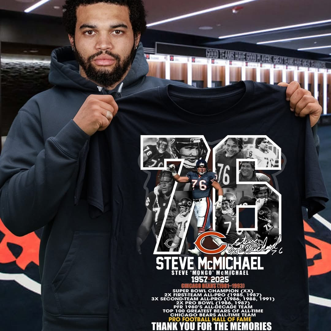 RIP Steve Mongo McMichael T-Shirt 1957-2025 Thank You For The Memories Gifts For Fans