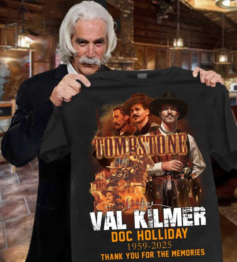 RIP Val Kilmer Thank You For The Memories T-Shirt Tombstone Doc Holliday Fan Gifts
