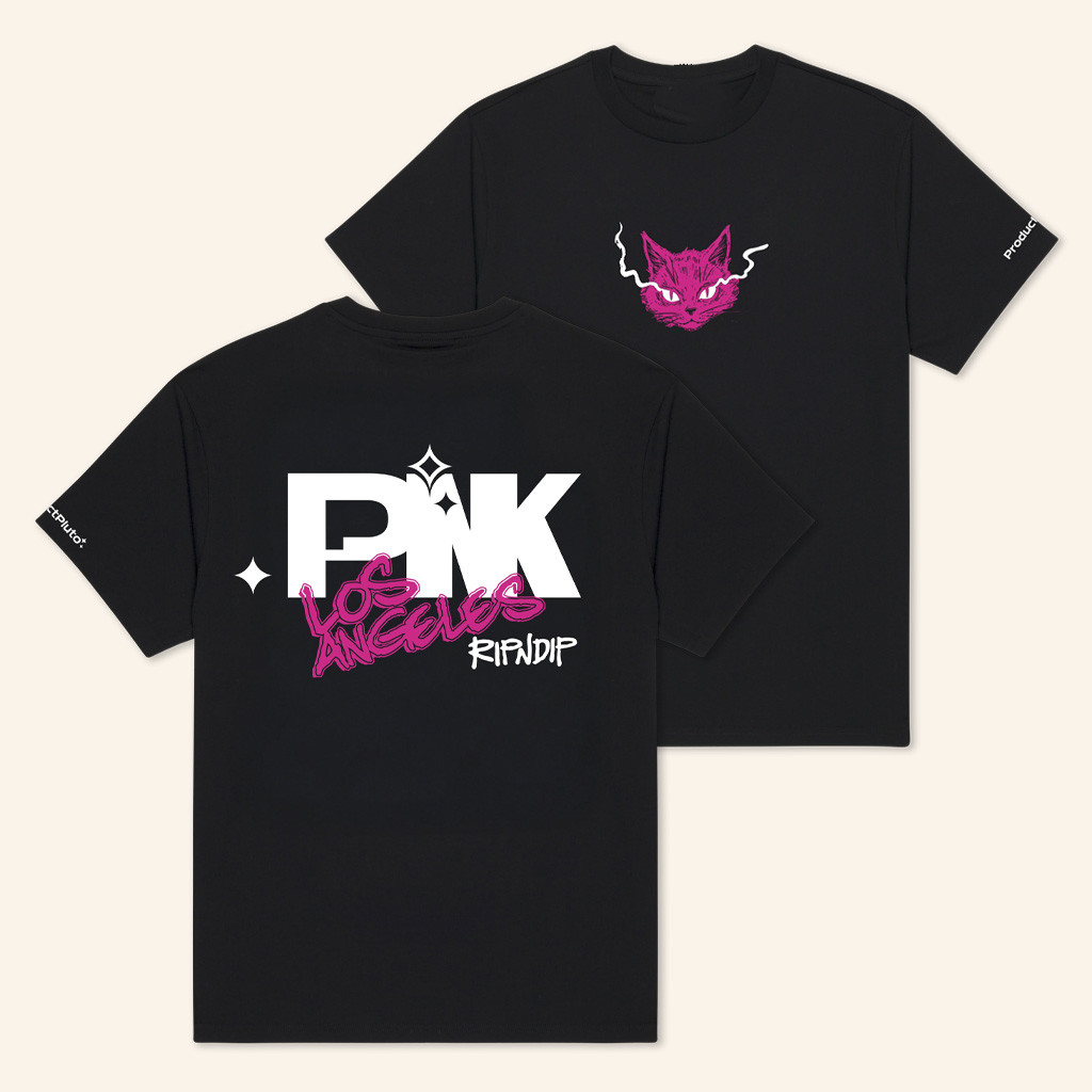 Ripndip Clothing Merch PNK Los Angeles Ripndip T-Shirt Black Gifts For Girlfriend