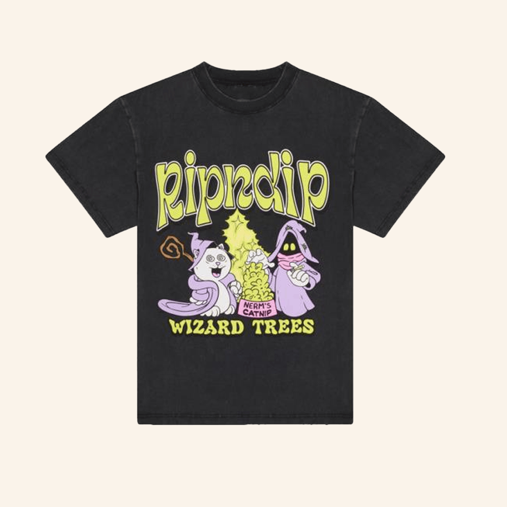 RIPNDIP Clothing Merch Ripndip Wizard Trees Catnip T-Shirt friends Gifts RIPNDIP Clothing Merch Ripndip Wizard Trees Catnip T-Shirt friends Gifts