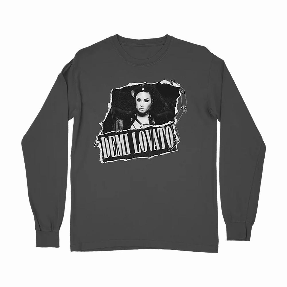 Ripped Photo Demi Lovato Long Sleeve Shirt Demi Lovato Apparel Best Gift For Huge Fans