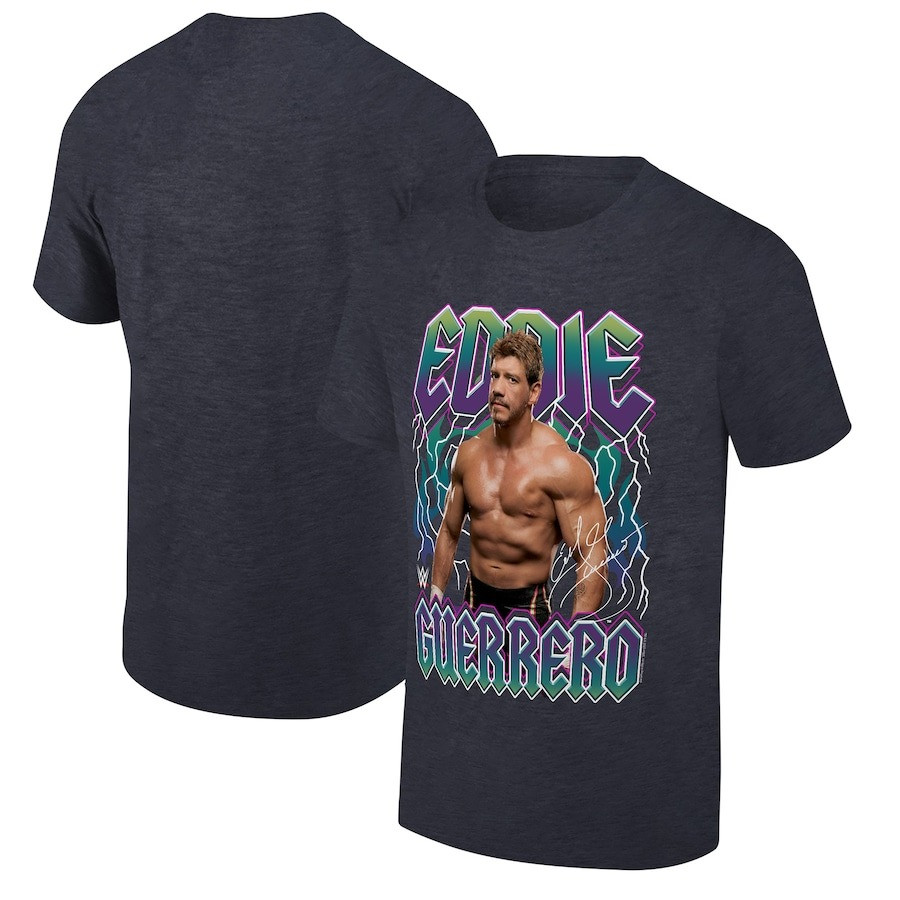 Ripple Junction Black Eddie Guerrero Latino Heat T-Shirt Fans Gift Ideas