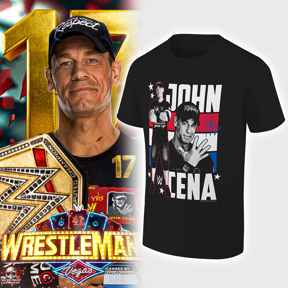 Ripple Junction Black John Cena Stars and Stripes Modern Cena Pose T-Shirt John Cena Shirt