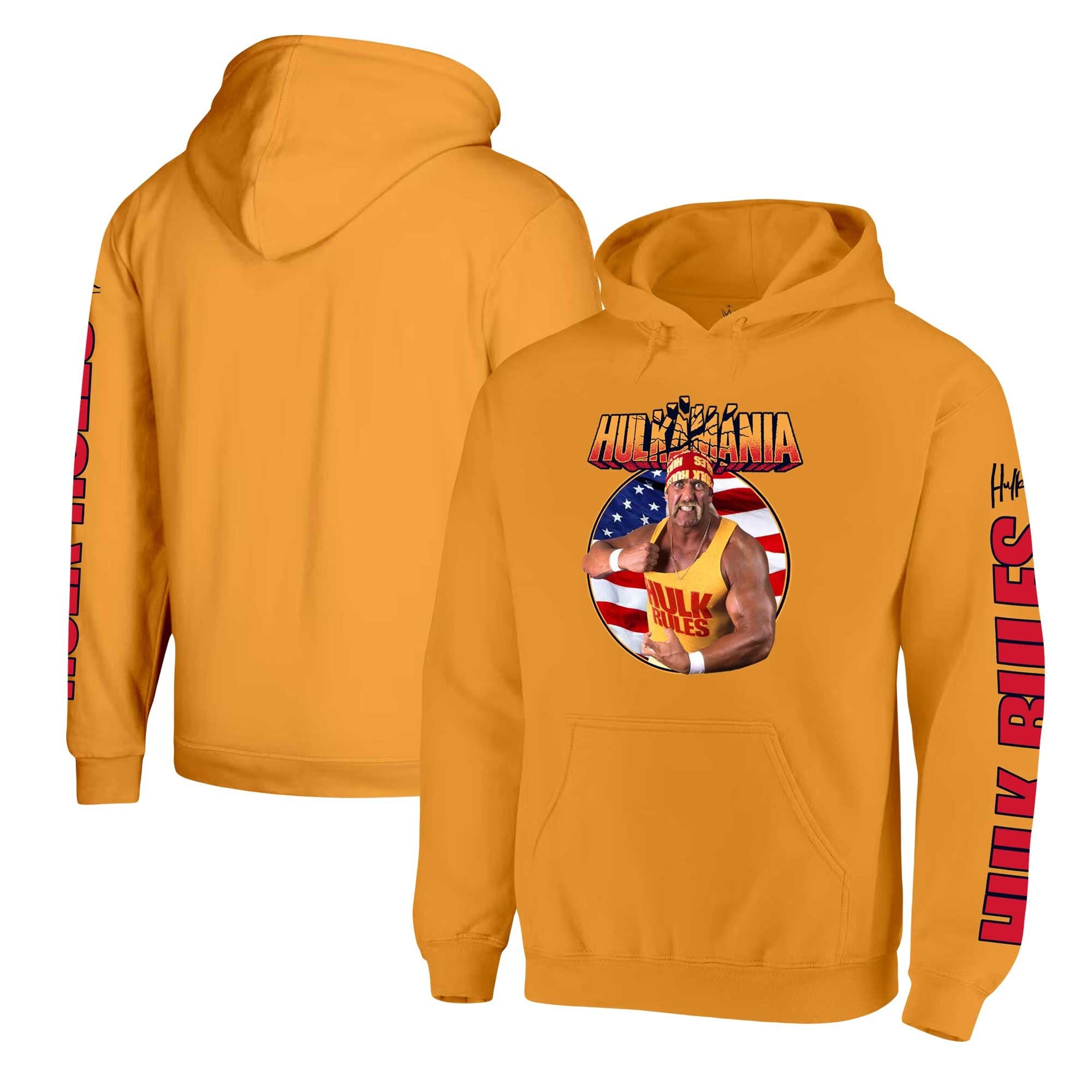 Ripple Junction Gold Hulk Hogan Hulk Rules Fleece Pullover Hoodie Hulk Hogan Merch Ripple Junction Gold Hulk Hogan Hulk Rules Fleece Pullover Hoodie Hulk Hogan Merch