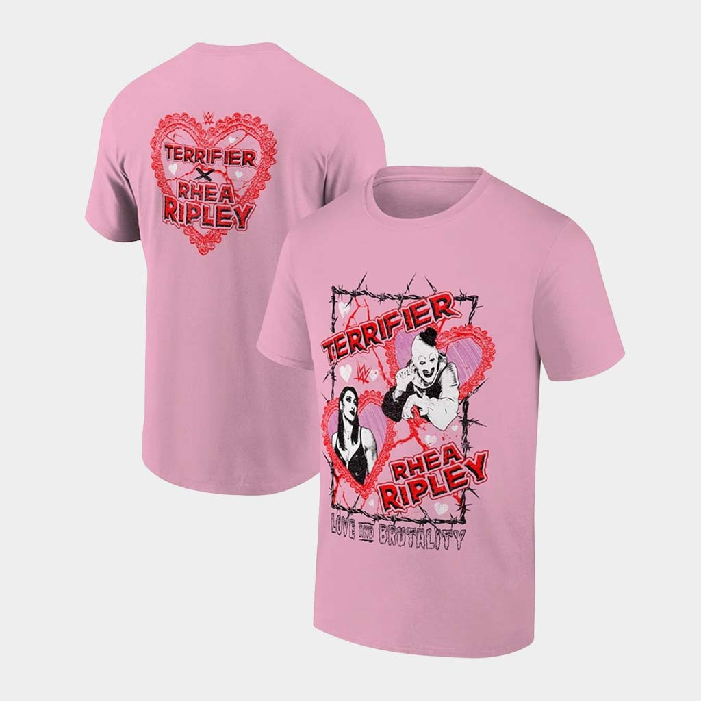 Ripple Junction Pink Rhea Ripley Terrifier Love And Brutality Shirt Birthday Gift Ideas For Her