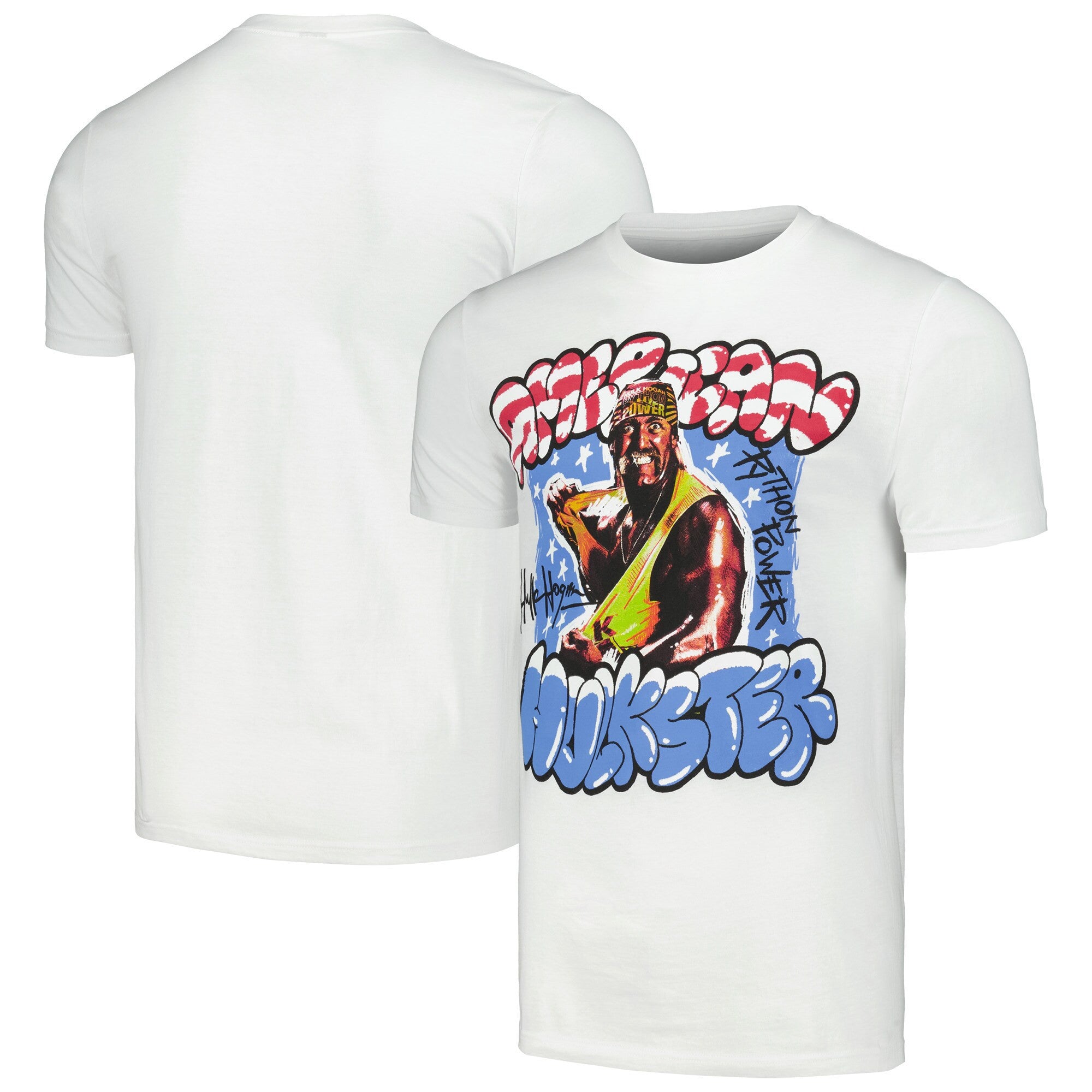 Ripple Junction White Hulk Hogan American Hulkster Tshirt Hulk Hogan Merch