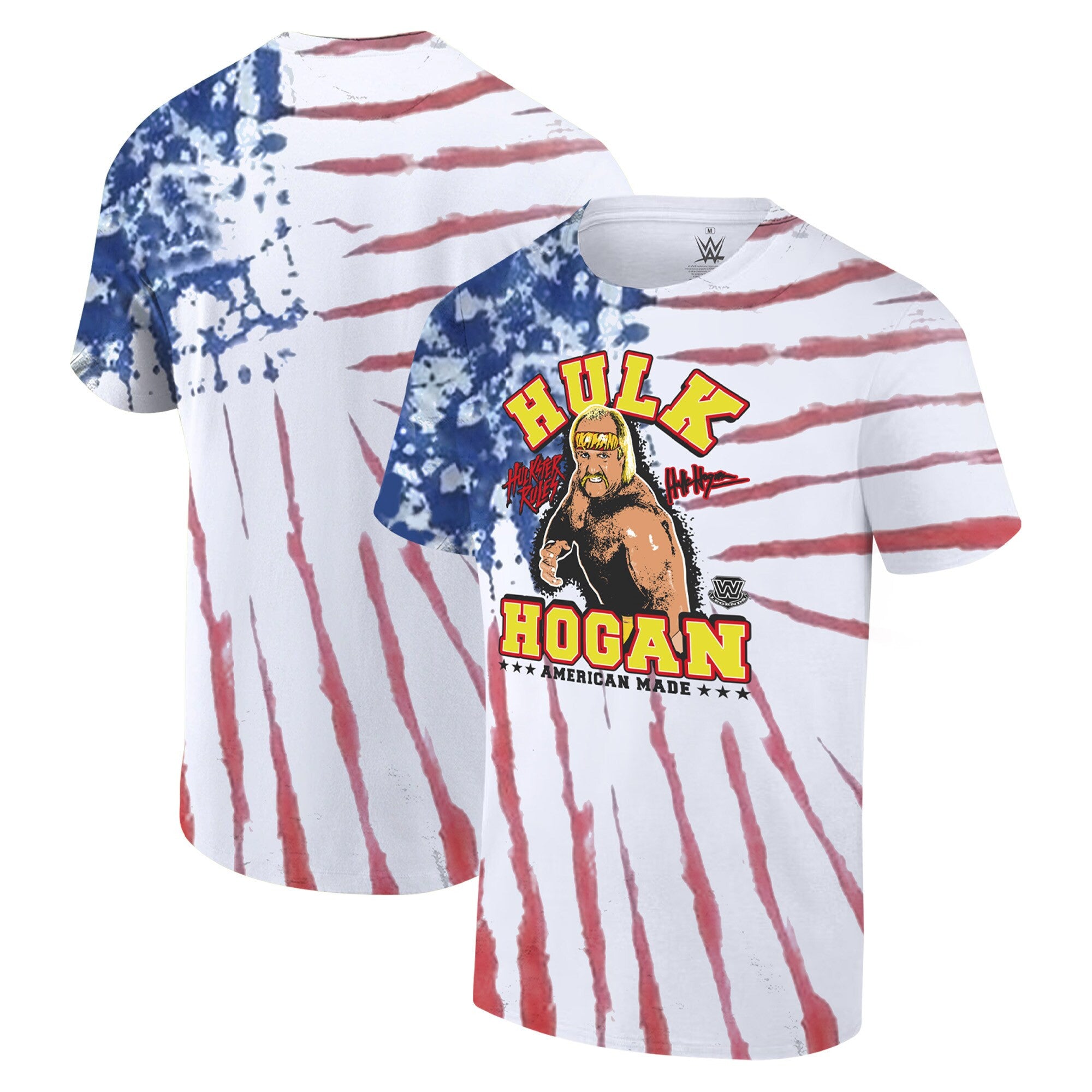 Ripple Junction Whitered Hulk Hogan American Made American Flag Tiedye Tshirt Hulk Hogan Merch Ripple Junction Whitered Hulk Hogan American Made American Flag Tiedye Tshirt Hulk Hogan Merch