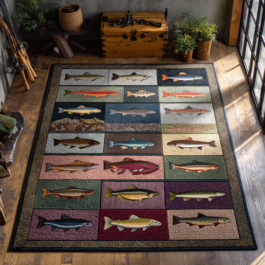 Rippling Area Rug Unique Front Door Decor Fishing Father's Day Gifts