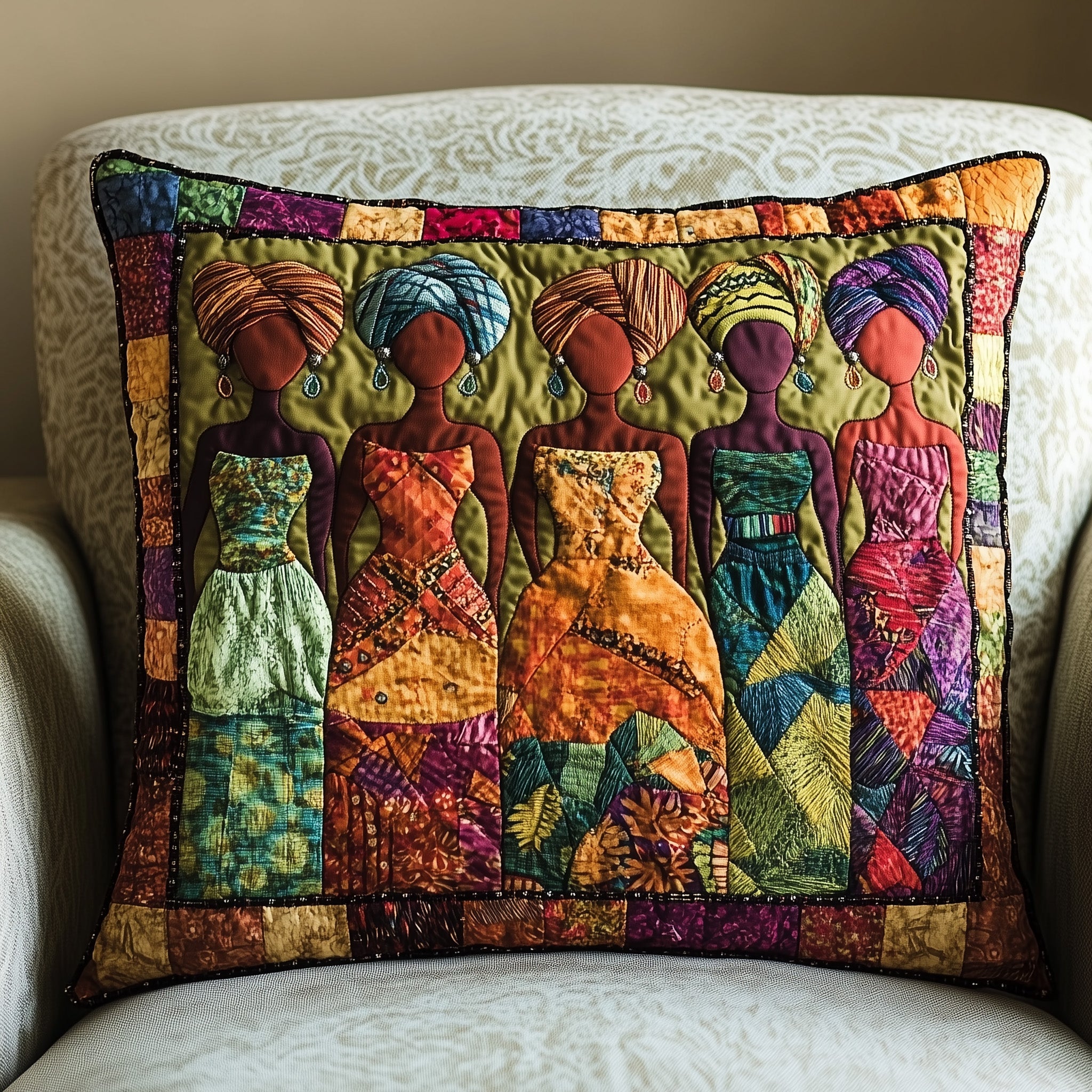 Rise & Slay Quilted Pillow Case Pillow Protector CoverGifts For Black History Month