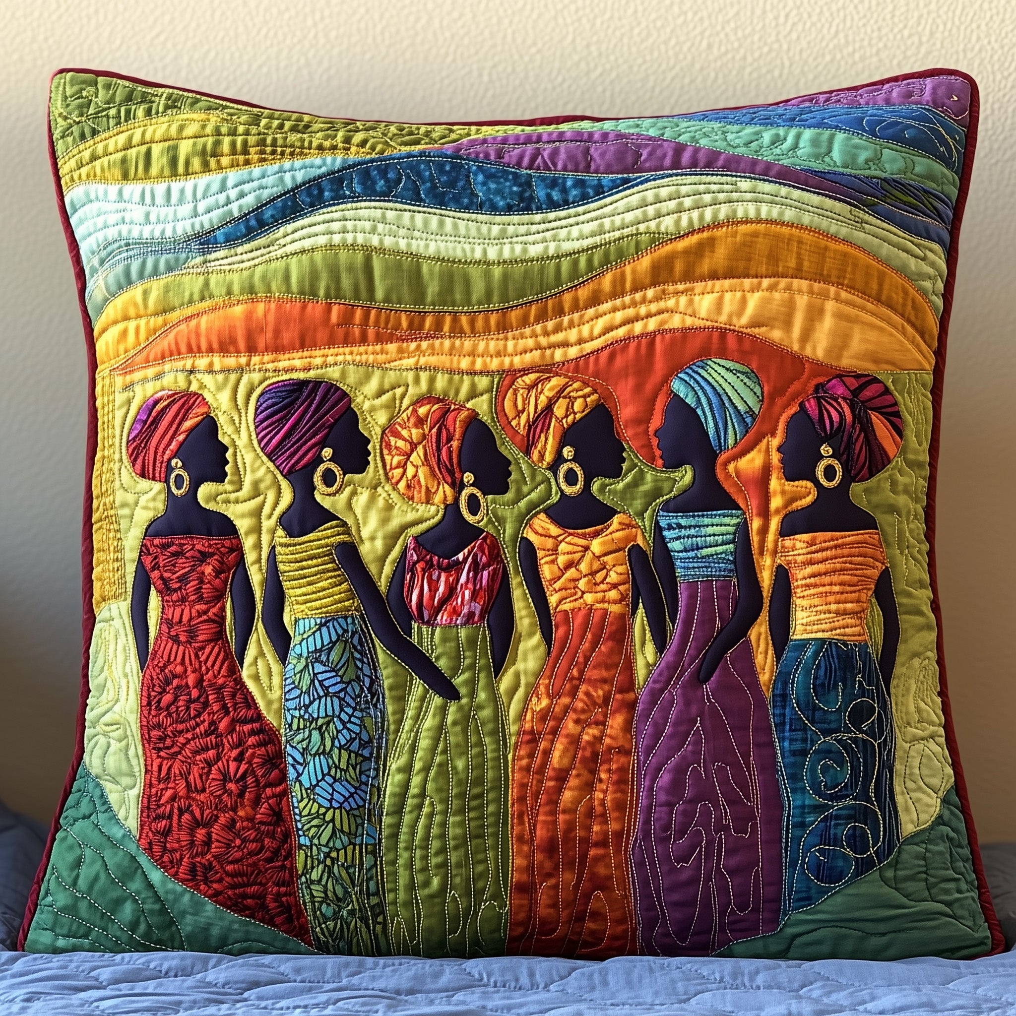 Rise & Slay Quilted Pillow Case Pillow Protector CoverGifts For Black History Month Women