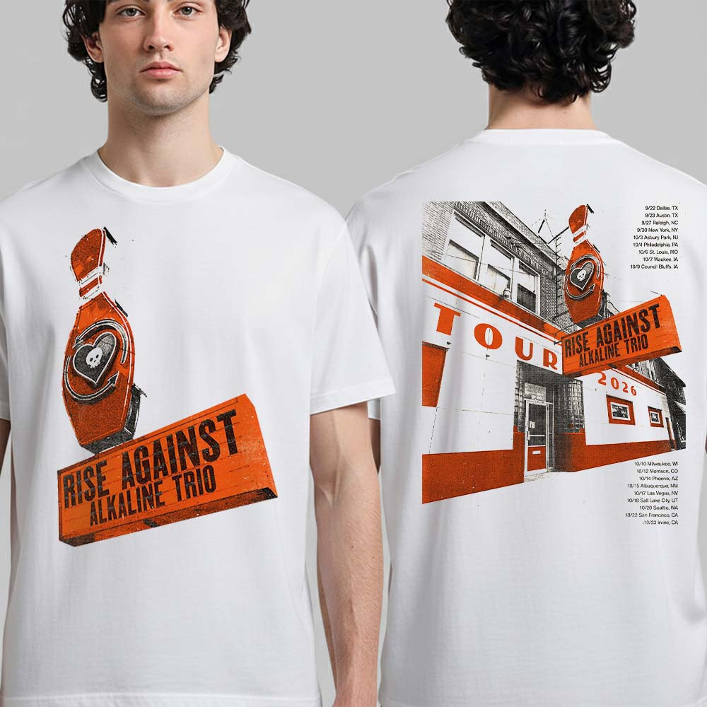 Rise Against And Alkaline Trio Band T-Shirt Chicago Punk Bands Shirt Music Fan Gift