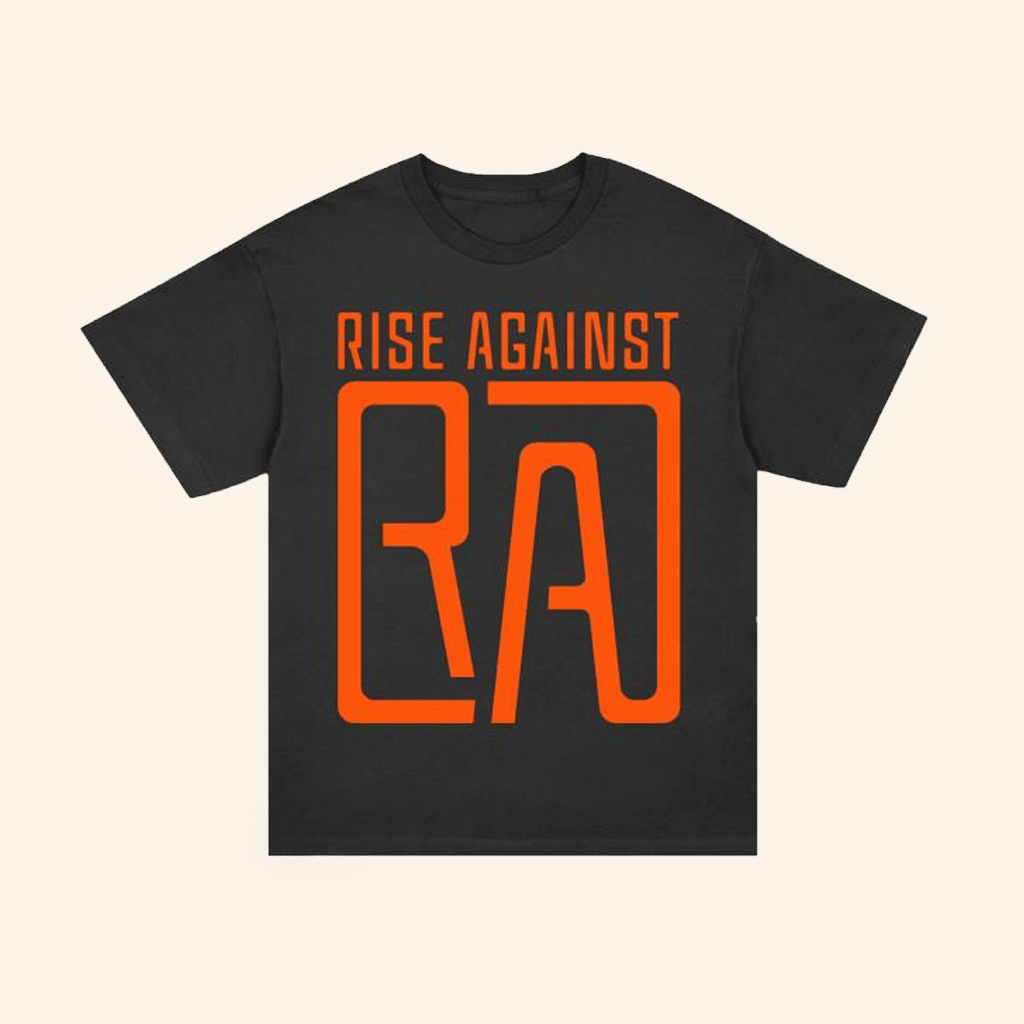 Rise Against Merch Ra Square Logo T-Shirt Music Lover Gifts For Him