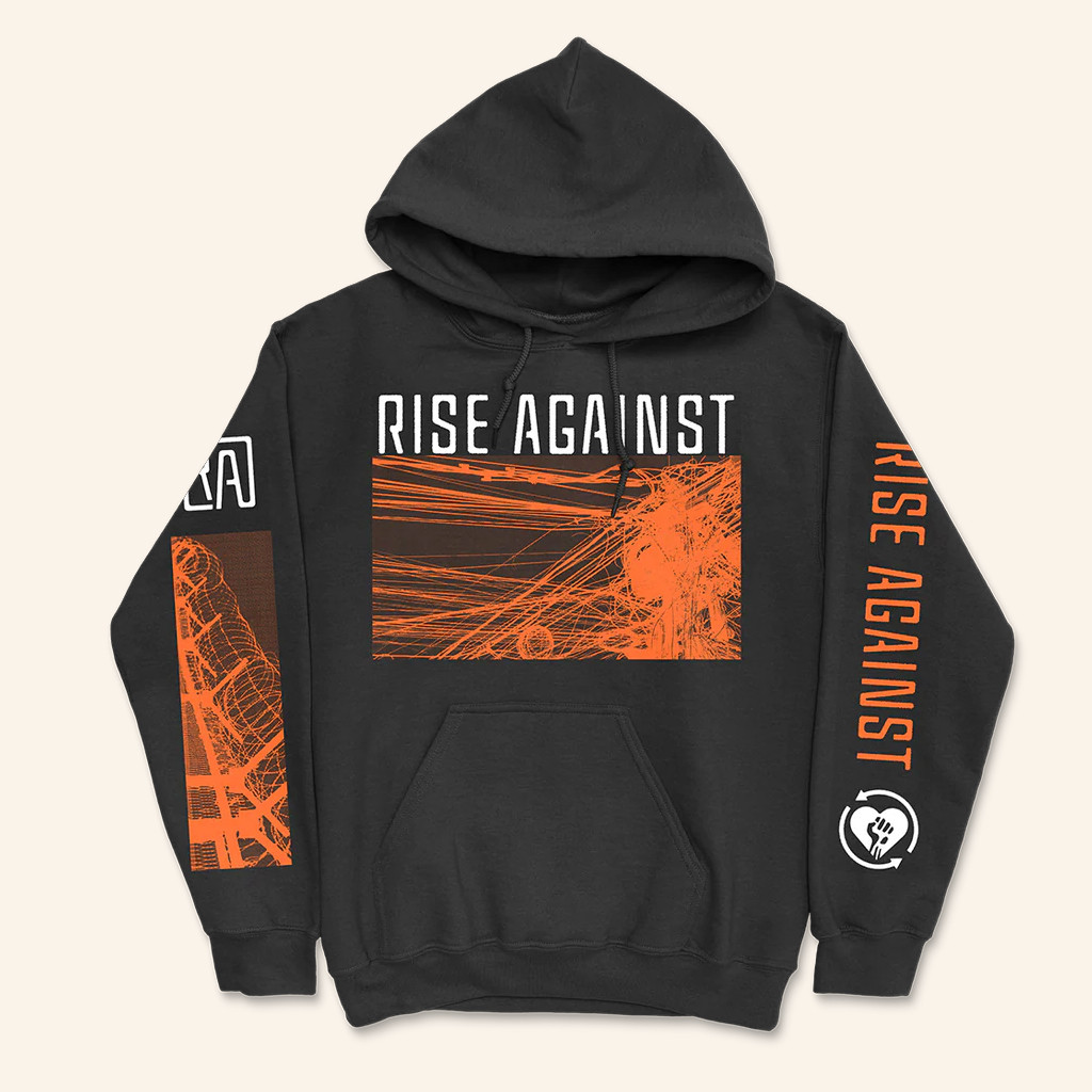 Rise Against Merch Wire Black Hoodie Birthday Gifts For Music Lovers Rise Against Merch Wire Black Hoodie Birthday Gifts For Music Lovers