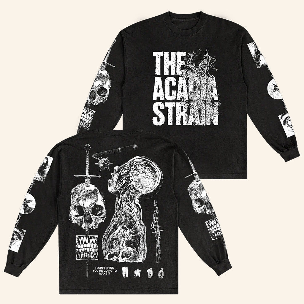 Rise Records Merch The Acacia Strain Anatomy Black Long Sleeve Shirt Presents For Him Rise Records Merch The Acacia Strain Anatomy Black Long Sleeve Shirt Presents For Him
