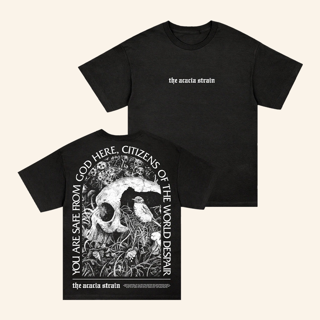 Rise Records Merch The Acacia Strain You Are Safe From God Here T-Shirt Gifts For Band Fans Rise Records Merch The Acacia Strain You Are Safe From God Here T-Shirt Gifts For Band Fans