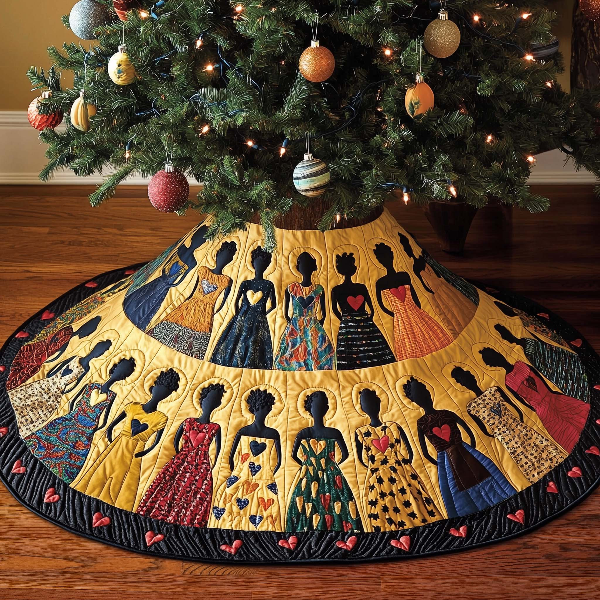 Rising Legacy Quilted Tree Skirt Boho Home Decor Trending Home Decor 2025 Good Gift Ideas