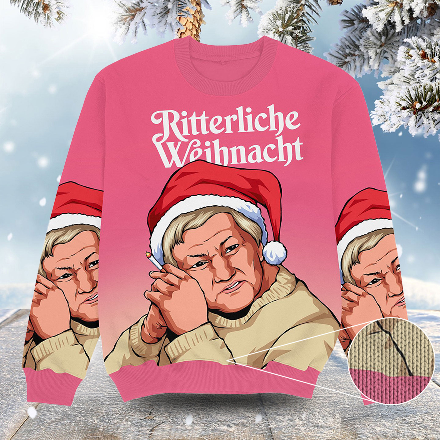 Ritterliche Weihnacht Christmas Ugly Sweater Cool Xmas Apparel Fun Gift For Brother