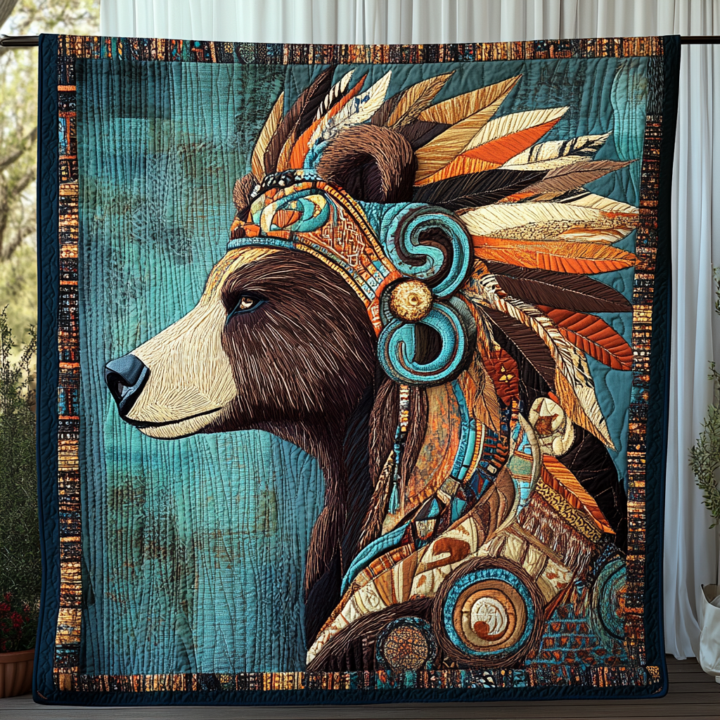 River of Ancestors Quilted Blanket Native American Gifts