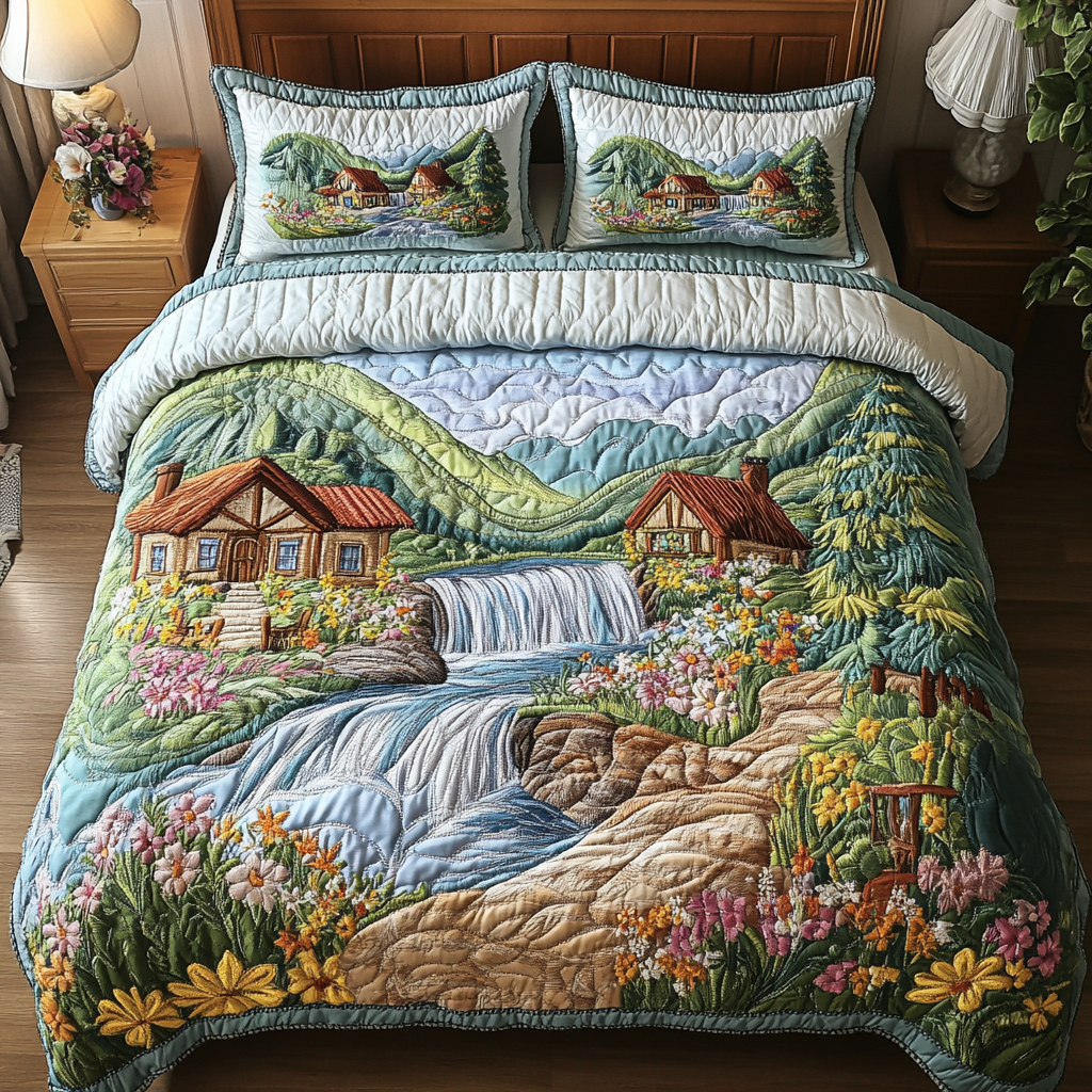 River View Quilted Bedding Set Soft and Cozy Bedding Set for Comfortable Sleep