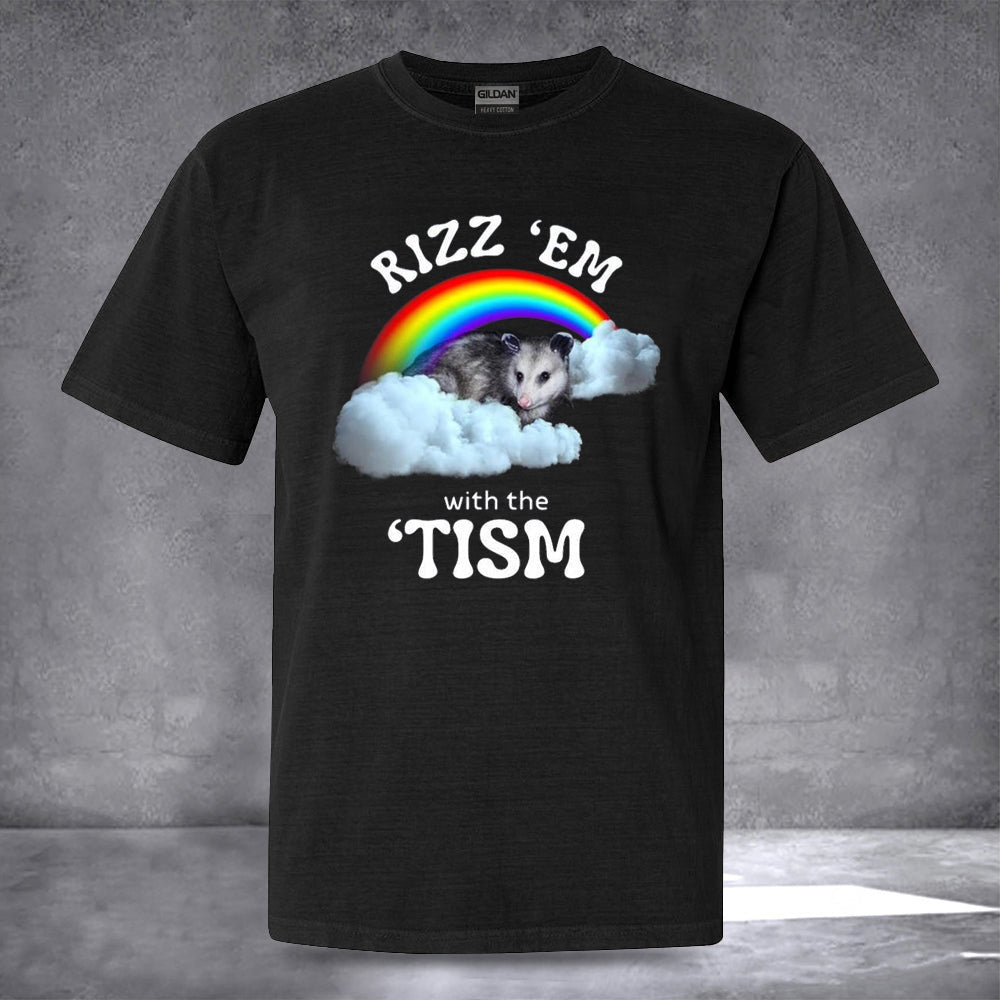 Rizz Em With The Tism Shirt Autism Awareness Rat T-Shirt Rizz Em With The Tism Clothing