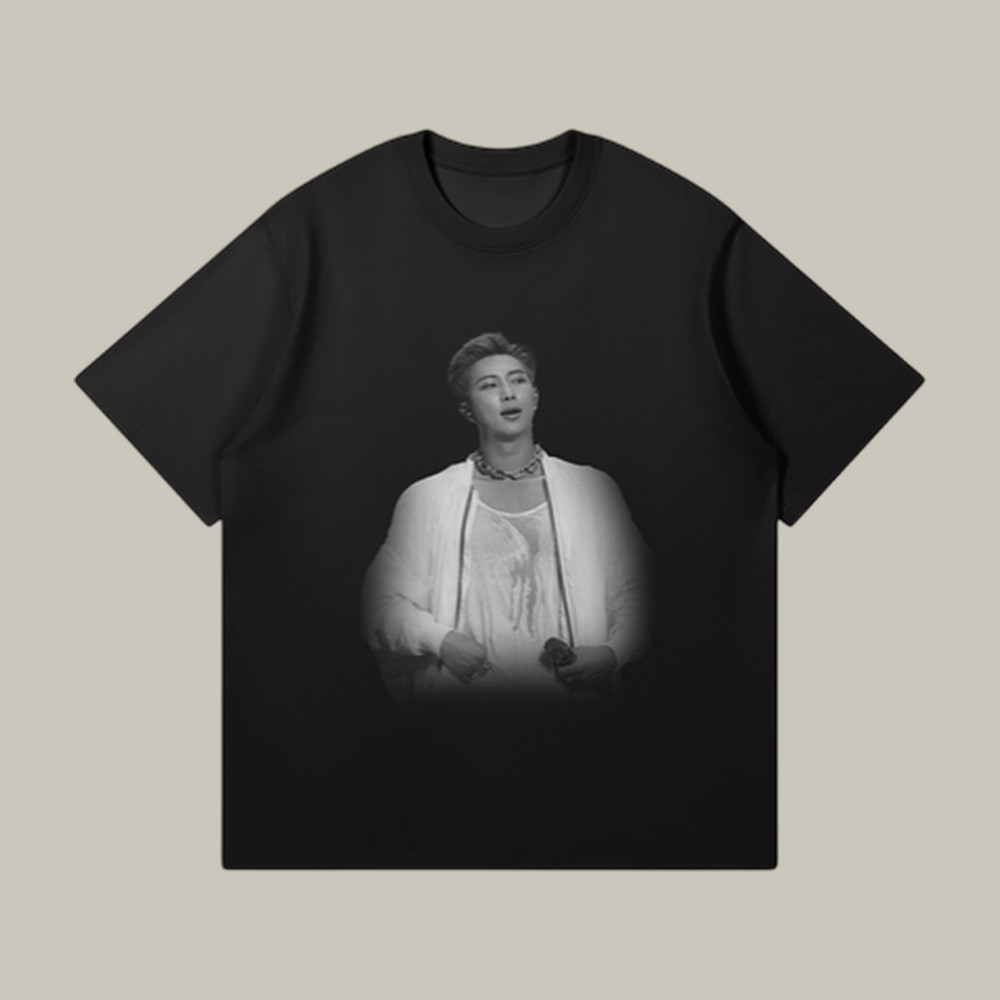 RM Portrait Graphic T-Shirt BTS World Tour Arirang Clothing Present Idea For Huge Fans