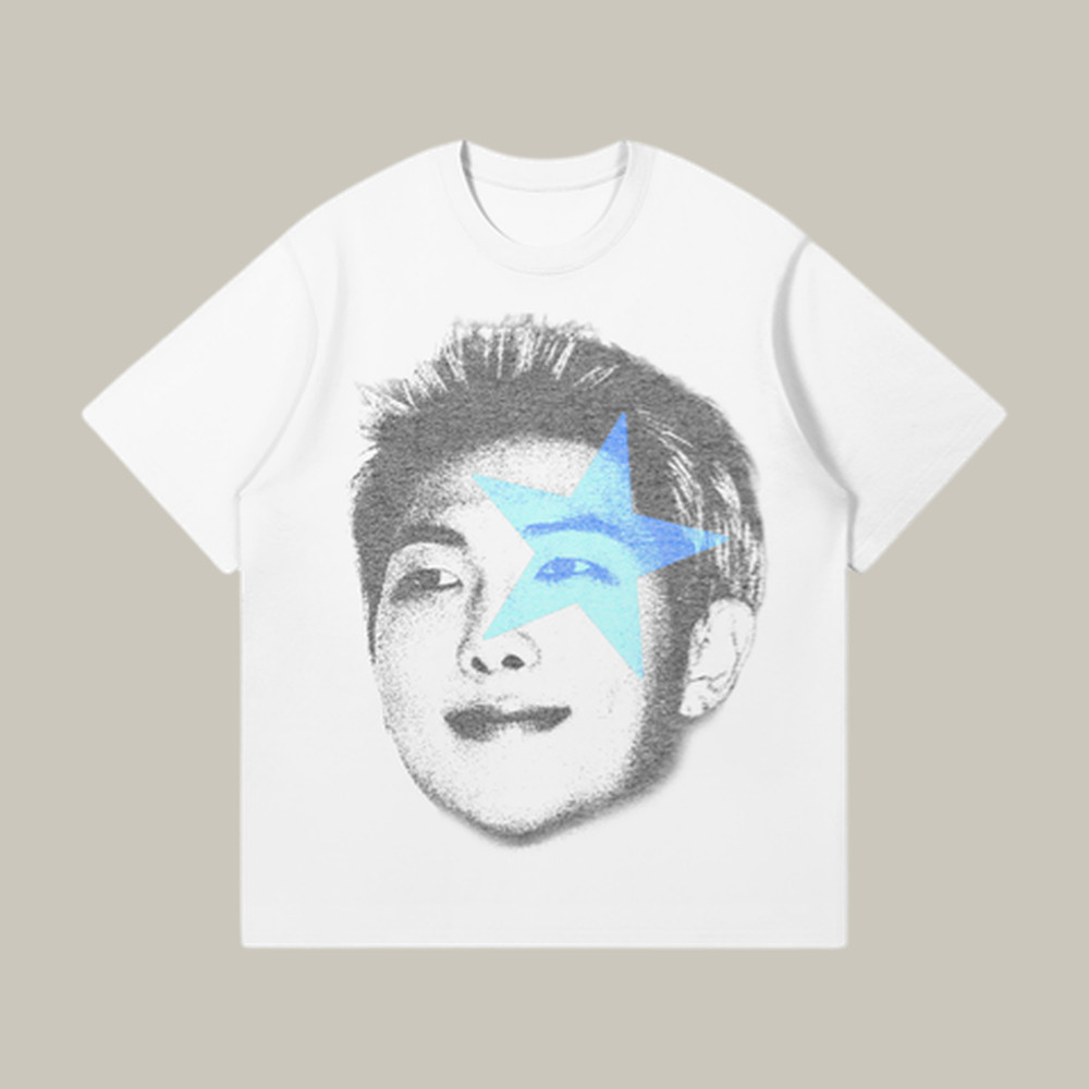 RM Star Big Head Portrait T-Shirt BTS 2026 Comeback Merch Great Gift For Army