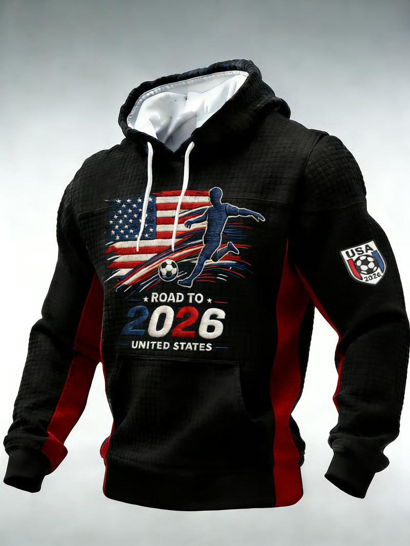 Road To 2026 United States Hoodie USA FIFA World Cup Soccer Apparel Gift For Men Fans