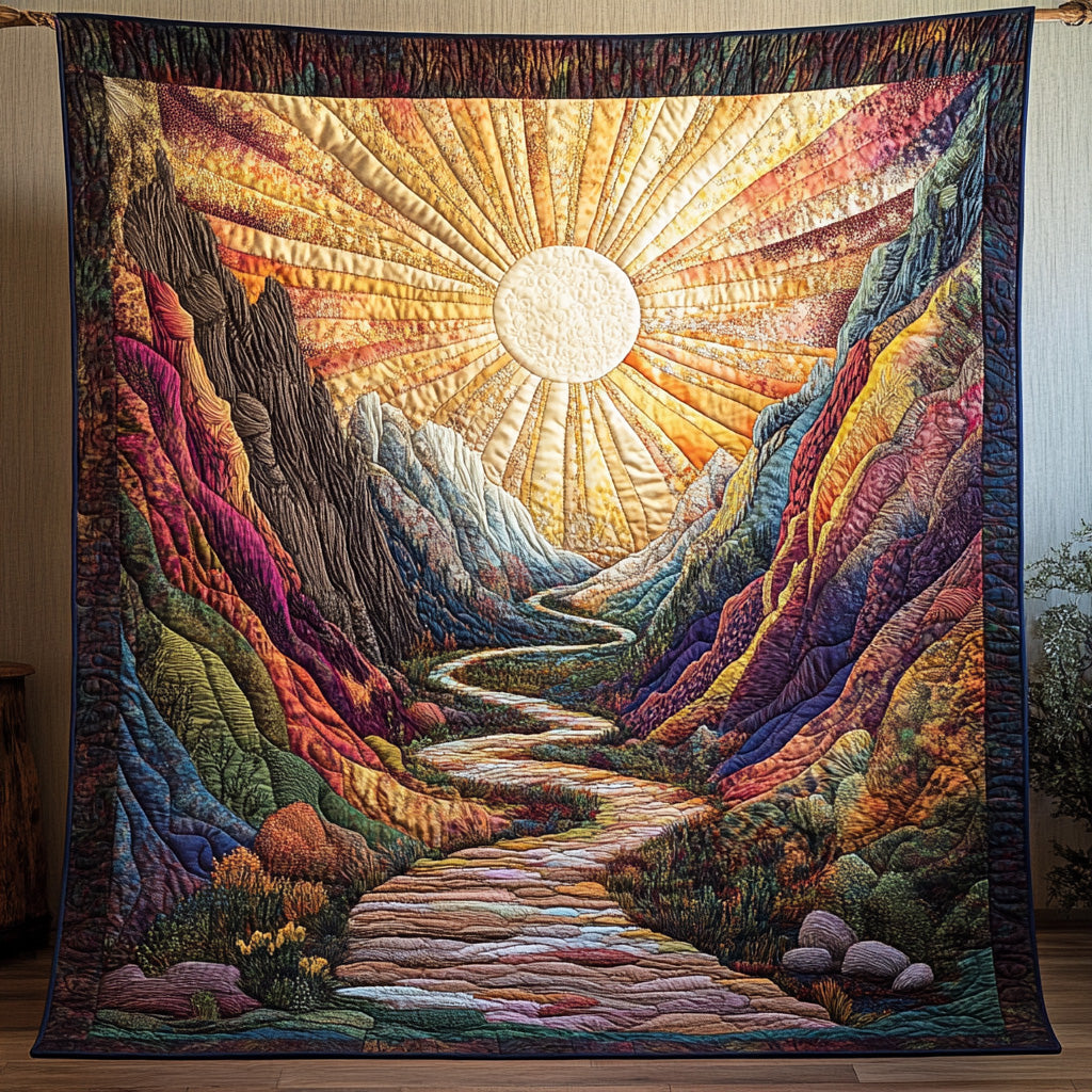Road To Sun Quilted Blanket Merchandise Throw BlanketChristmas Gifts For Your Daughter