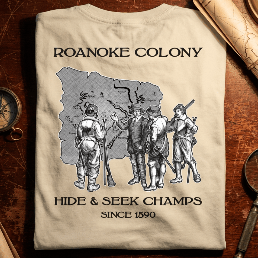 Roanoke Colony T-Shirt Lost Colony History Graphic Tees Gift For Colonial History Fans