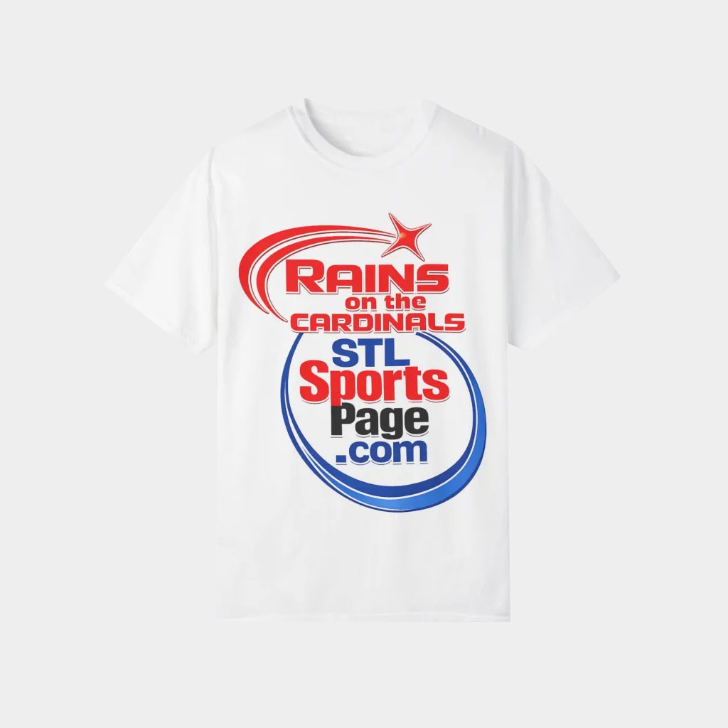 Rob Rains Merch Rains On The Cardinals Stl Sports Page T-Shirt Gifts For Son In Law-1