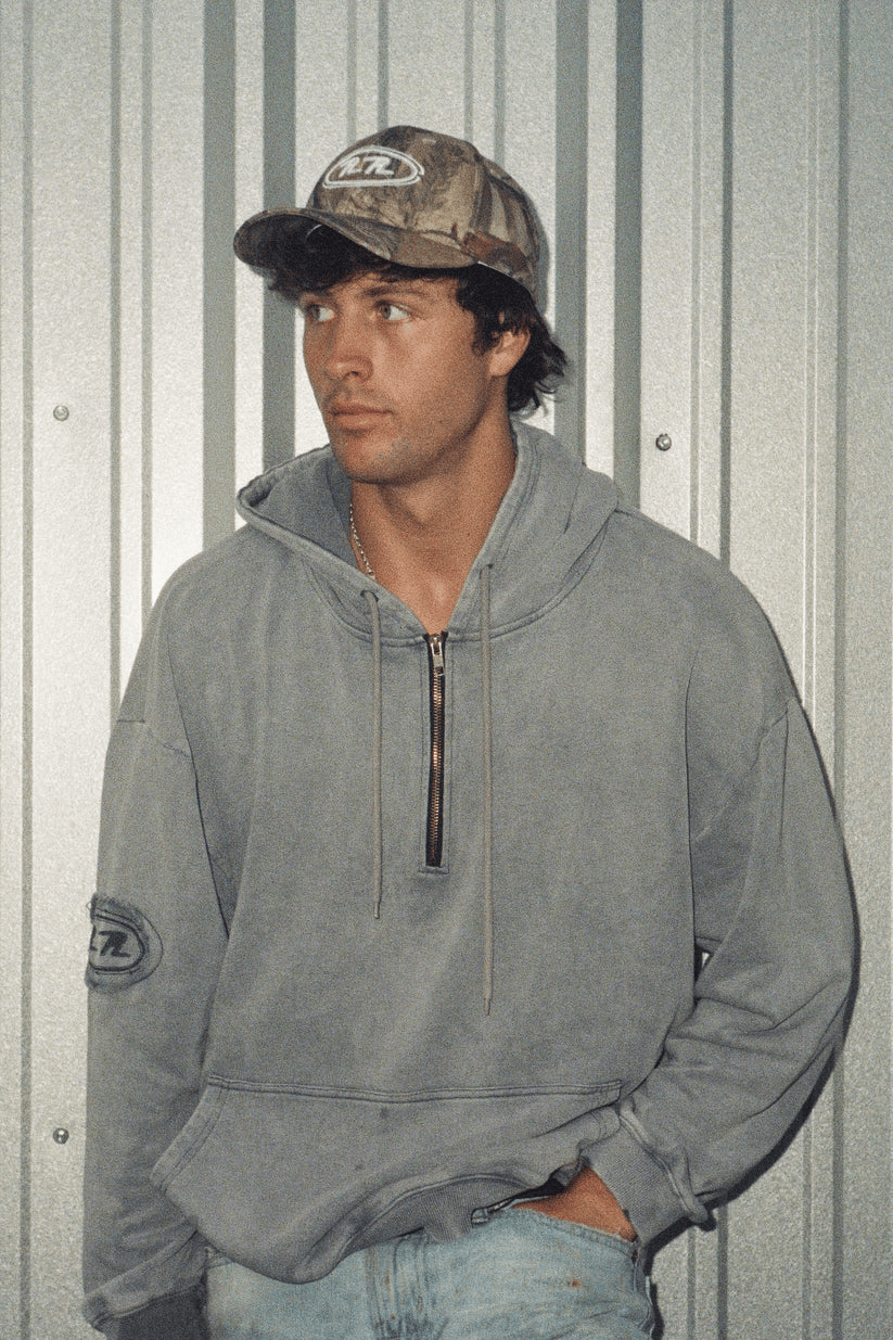 Rob Rausch Merch Vintage Faded Quarter Zip Hoodie Gifts For Boyfriend Rob Rausch Merch Vintage Faded Quarter Zip Hoodie Gifts For Boyfriend