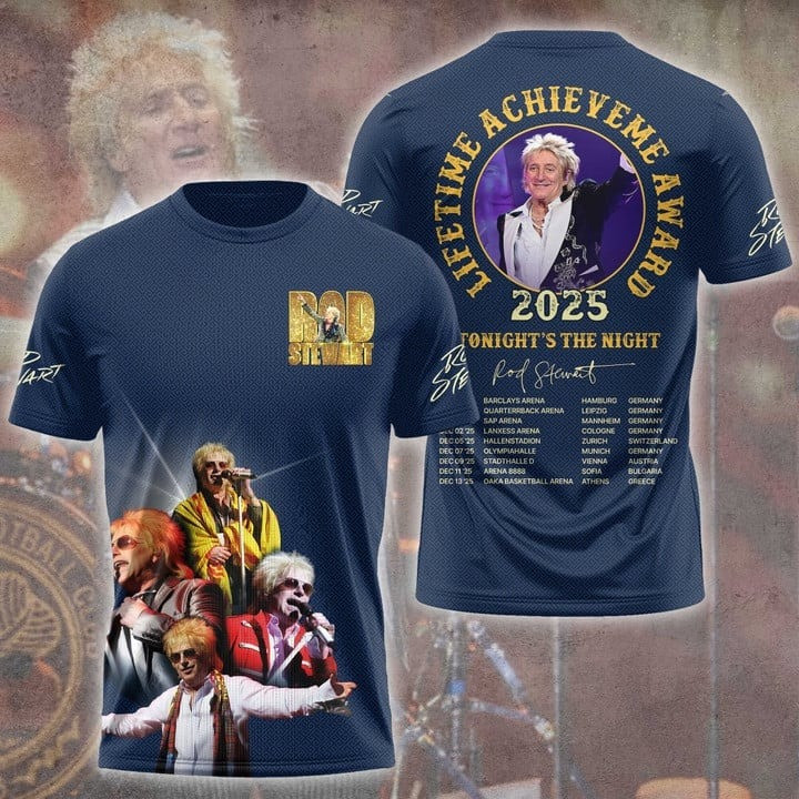 Rob Stewart Lifetime Achieveme Award Tour 2025 T-Shirt Gifts For Music Fans