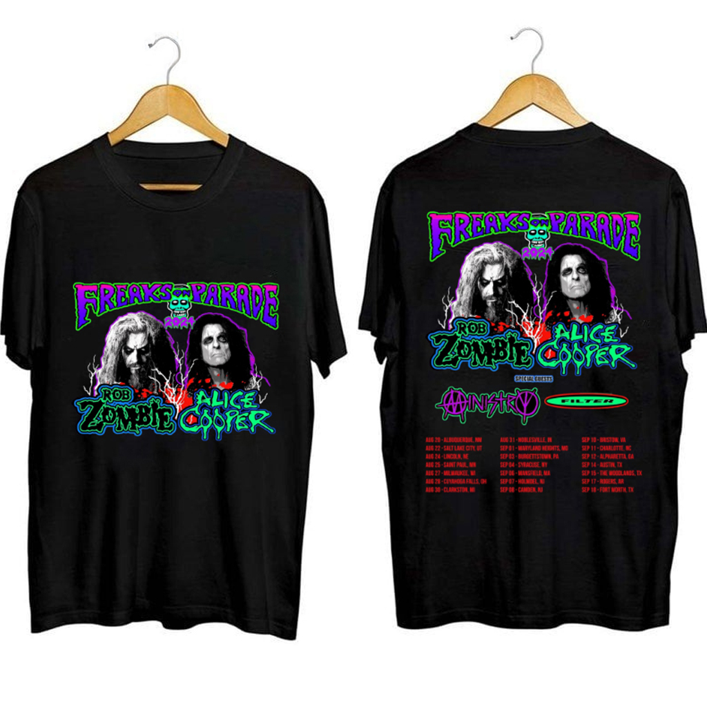 Rob Zombie And Alice Cooper Tour Shirt Fan Merch Gifts For Brothers