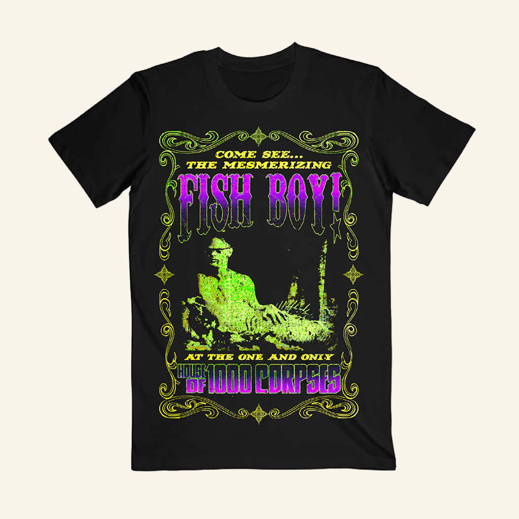 Rob Zombie Merch Fish Boy T-Shirt Unique Gifts For Music Lovers Rob Zombie Merch Fish Boy T-Shirt Unique Gifts For Music Lovers