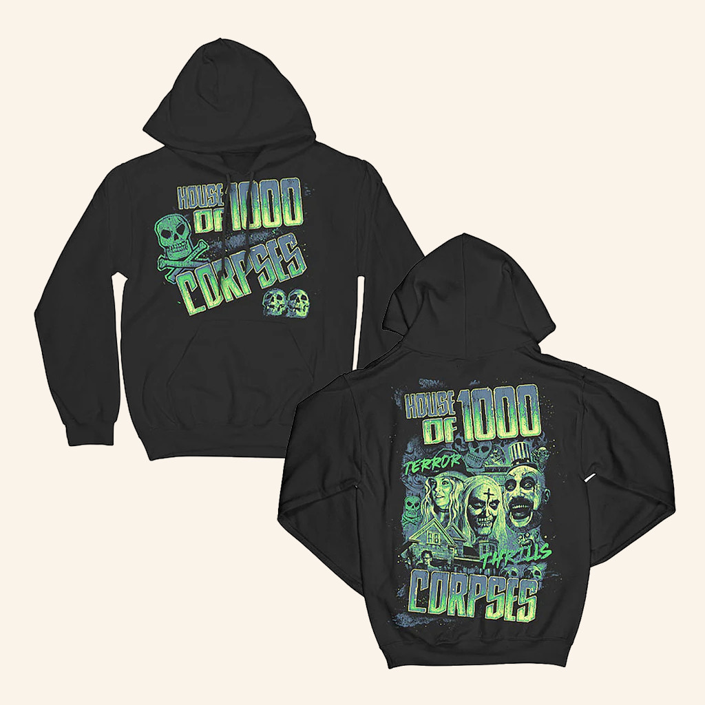 Rob Zombie Merch House Of 1000 Corpses Glow In The Dark Hoodie Presents For Music Lovers Rob Zombie Merch House Of 1000 Corpses Glow In The Dark Hoodie Presents For Music Lovers