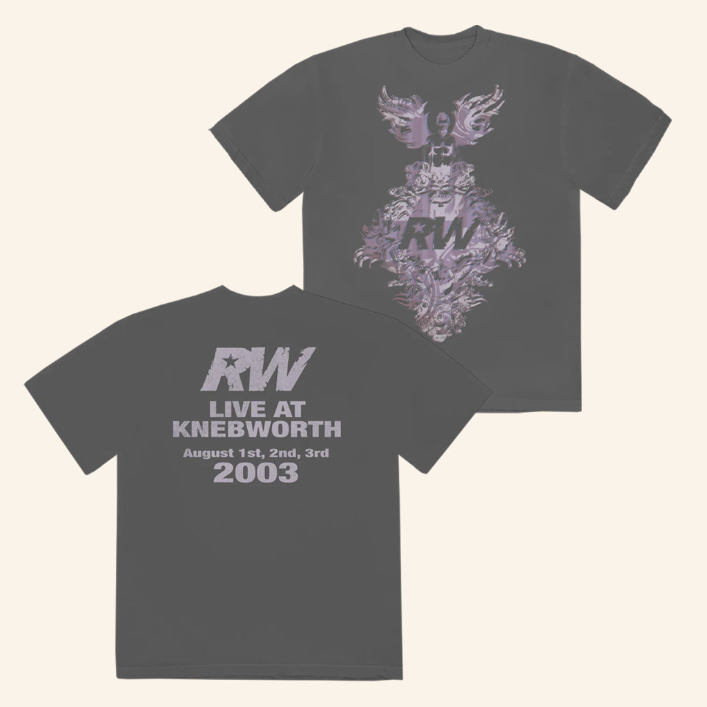 Robbie Williams Merch RW Live At Knebworth 2003 T-Shirt Birthday Gifts For Music Lovers Robbie Williams Merch RW Live At Knebworth 2003 T-Shirt Birthday Gifts For Music Lovers