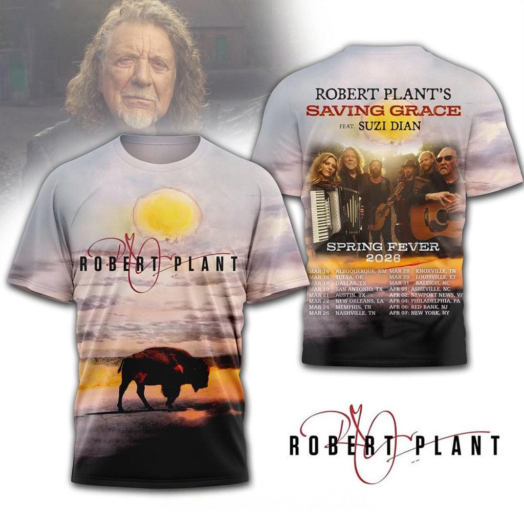 Robert Plant Saving Grace Spring Fever 2026 Shirt Robert Plant Merch Gifts For Father Robert Plant Saving Grace Spring Fever 2026 Shirt Robert Plant Merch Gifts For Father