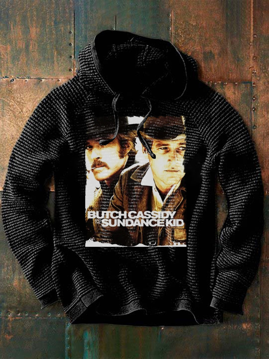 Robert Redford Butch Cassidy Hoodie The Sundance Kid Movie Poster Presents For Fan