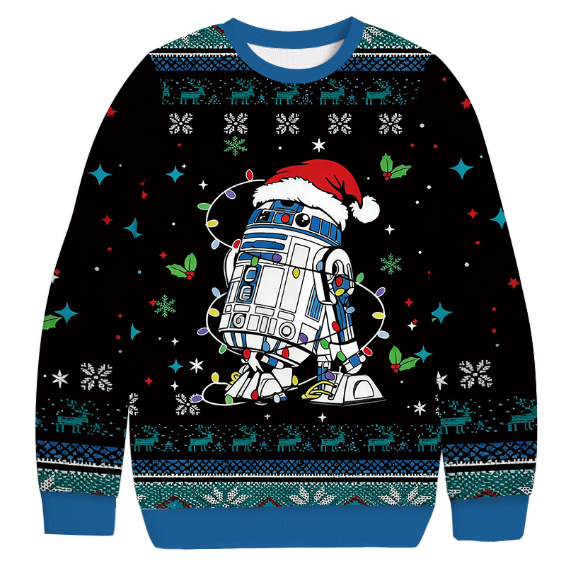 Robot Christmas Christmas Ugly Sweatshirt Holiday Season Gag Gift Top