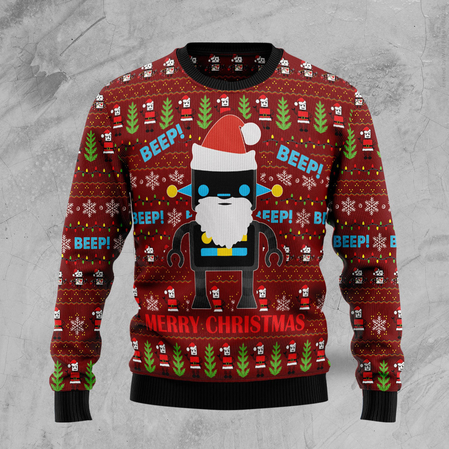 Robot Santa Ugly Christmas Sweater Winter Clothing Christmas Gifts For Santa Claus Lovers