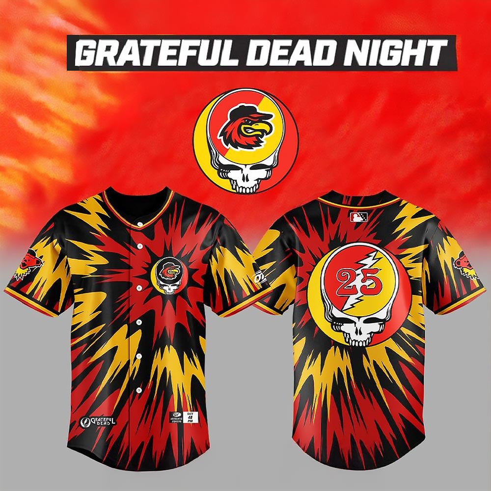 Rochester Red Wings x Grateful Dead Special Baseball Jersey Baseball Lover Gift Ideas