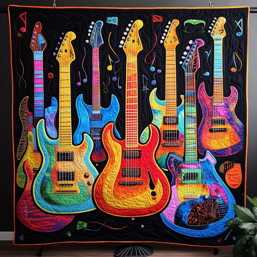 Rock Vibes Quilted Blanket Gift Ideas For Music Lovers